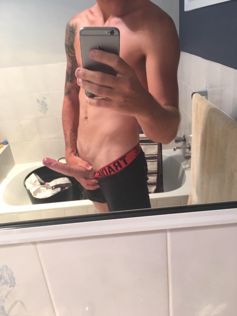 Huge Erect Cock Selfie - Dick pictures and nude selfies - Gay Porn Wire